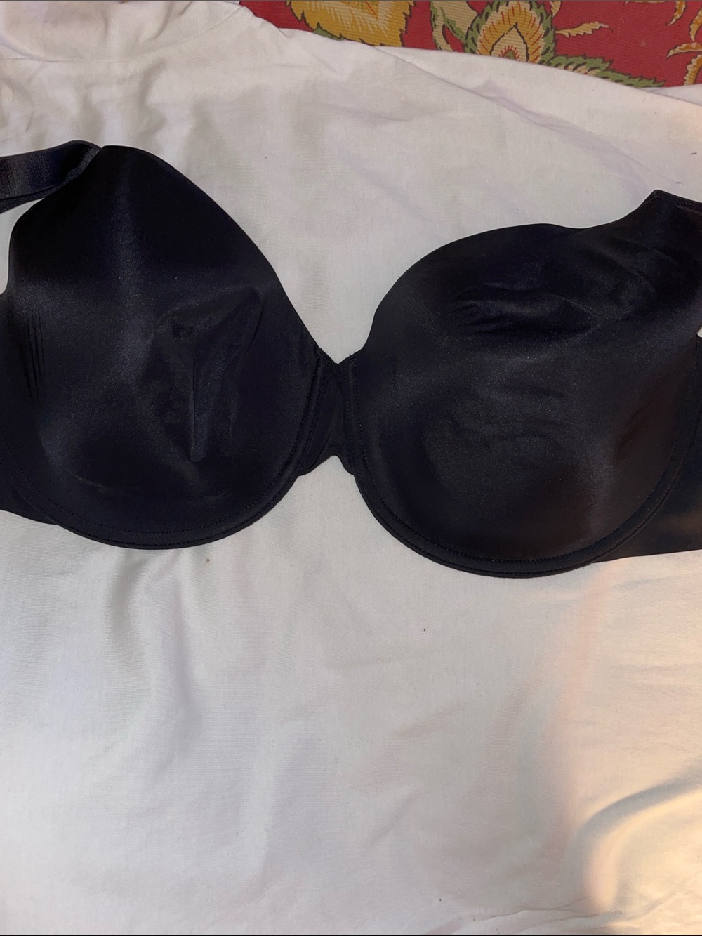 Soma Black Satin T-Shirt Bra